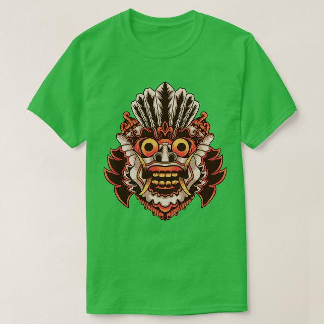 Bali Barong Monster Mask T Shirt (Design framsida)