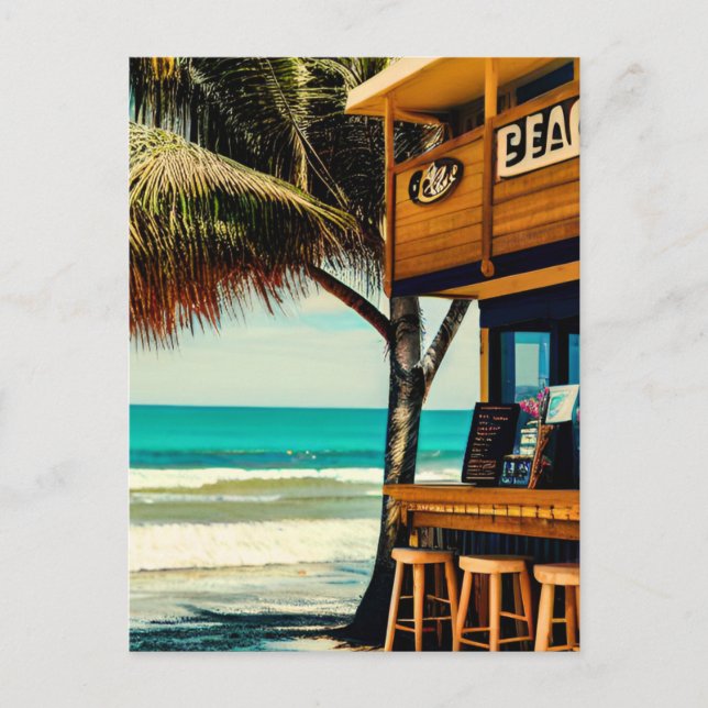 Bali Beach Cafe Pub Vykort (Framsida)