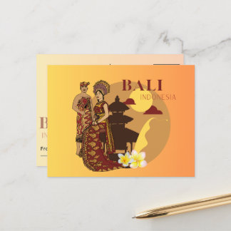 Bali Bliss: Kärlek i Paradise Postcard Helg Vykort