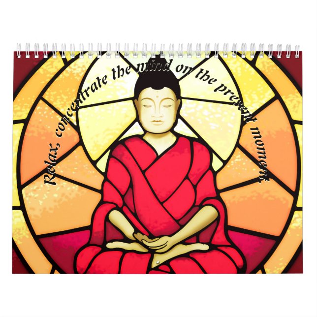 Bali buddha-glasruta kalender (Omslag)