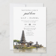 Bali Elopement Wedding Reception
