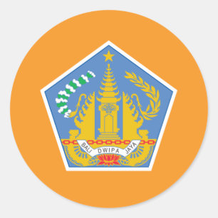 Bali Flagga, Indonesien Runt Klistermärke
