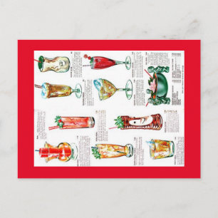 Bali Hai Pontchardge Beach Drinks Postcard Vykort
