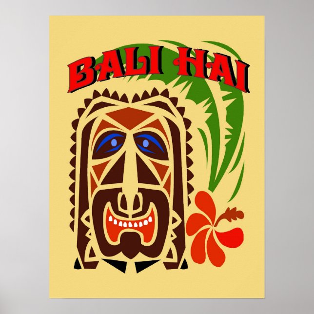Bali Hai Tiki Klubb Poster (Framsidan)