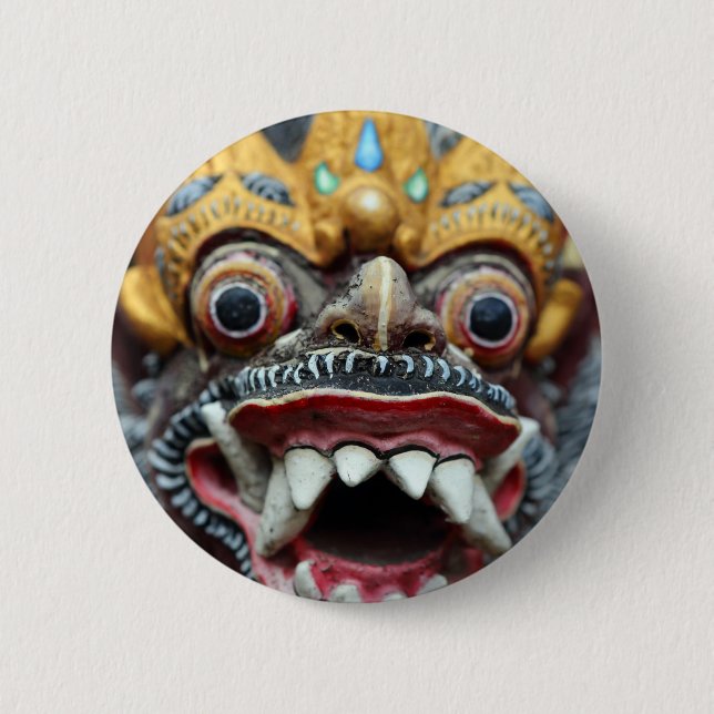 Bali hinduisk mask knapp (Framsida)