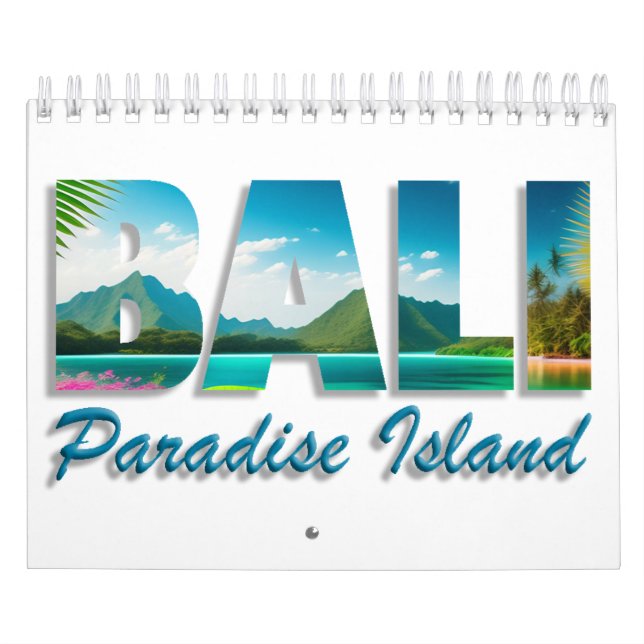Bali Indonesia är Paradise Island 12 månader Kalender (Omslag)