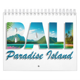 Bali Indonesia är Paradise Island 12 månader Kalender