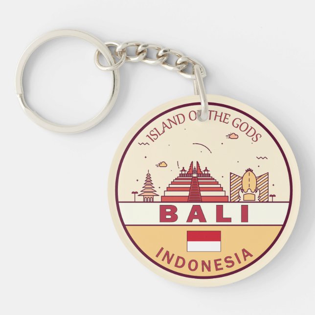 Bali Indonesia City Skyline Emblem (Framsidan)