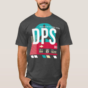 Bali Indonesia DPS Airport Code Baggage Märkre E T Shirt