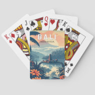 Bali Indonesia Travel Art Vintage Casinokort