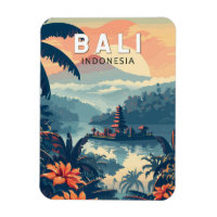 Bali Indonesia Travel Art Vintage