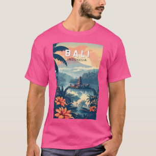 Bali Indonesia Travel Art Vintage T Shirt