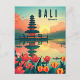 Bali Indonesia Travel Vykort