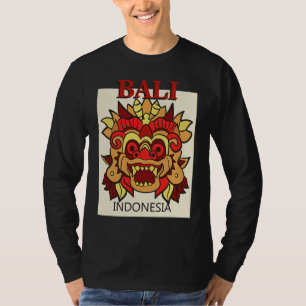 Bali Indonesien Drakmask Österhavsresa Semester A T Shirt