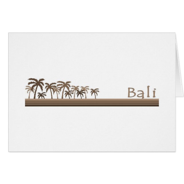 Bali Indonesien Hälsningskort (Framsidan Horizontal)