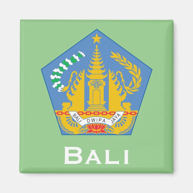 Bali, Indonesien (Lesser Sunda Islands) Magnet (Framsidan)