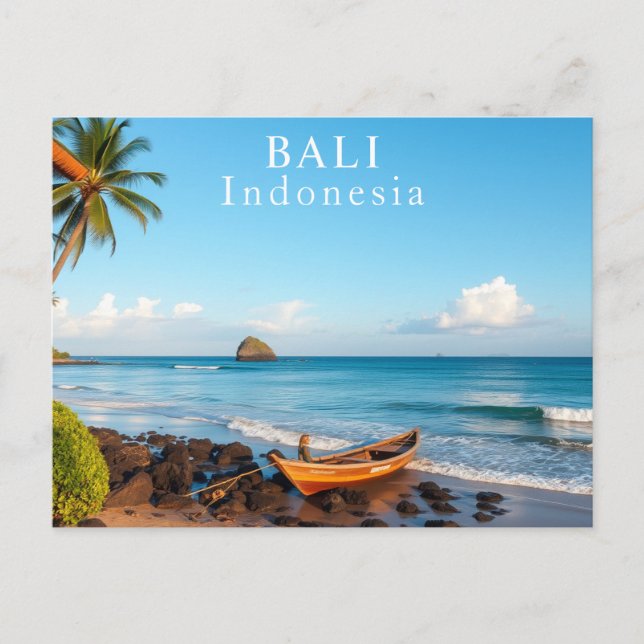 Bali, Indonesien Tropical Travel Photography Vykort (Framsida)