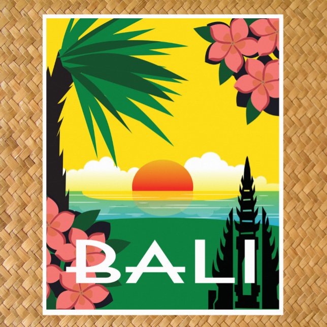 Bali Indonesien vintage resor stil Poster (Skapare uppladdad)