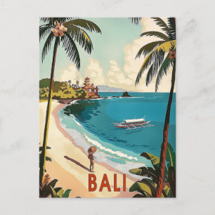 Bali, Indonesien Vintage Vykort