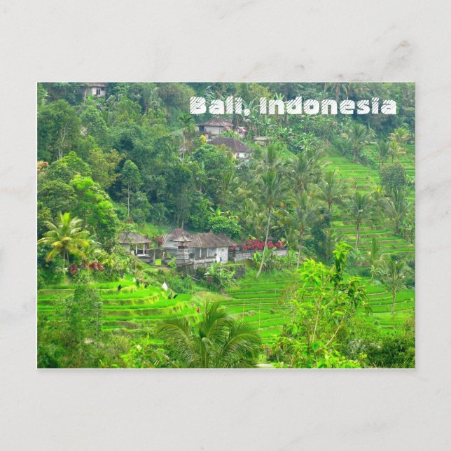 Bali, Indonesien Vykort (Framsida)