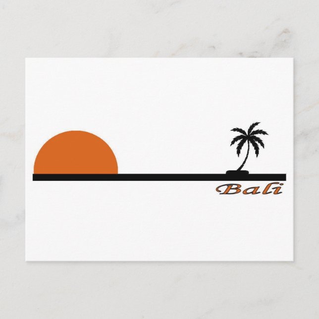 Bali, Indonesien Vykort (Framsida)