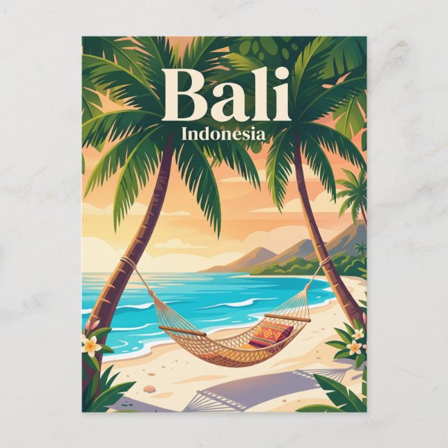 Bali Indonesien Vykort (Framsida)