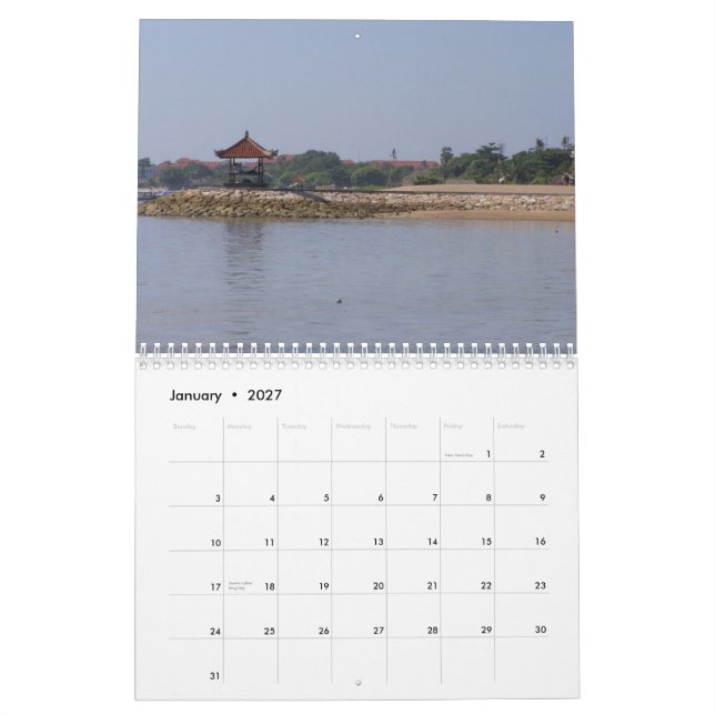 Bali Kalender (Jan 2027)