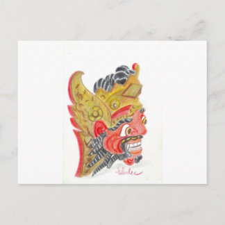 Bali-mask Vykort