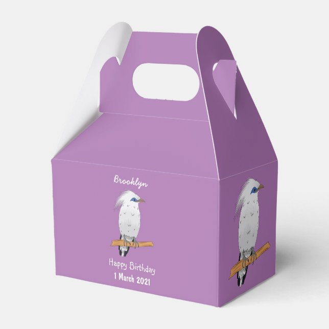 Bali Myna tropiska exotiska fåglar Presentaskar (Framsidan Sidan)
