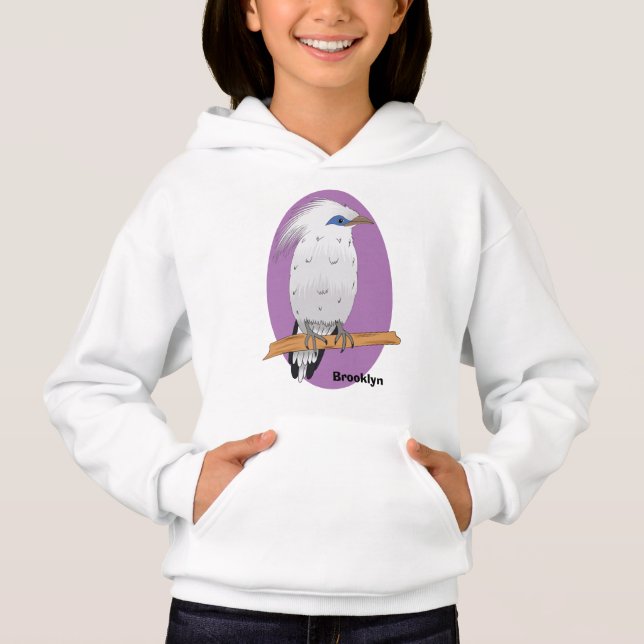 Bali Myna tropiska exotiska fåglar T Shirt (Framsida)