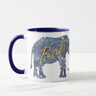 Bali Nights Batik Elephant Mugg