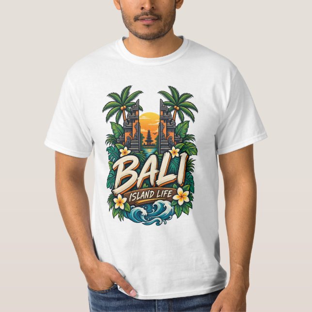 Bali ö-liv t shirt (Framsida)