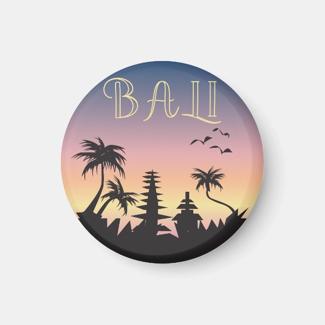 Bali ö turism skylt magnet (Framsidan)
