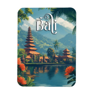 Bali Paradise: Majestic Mount Meru Magnet