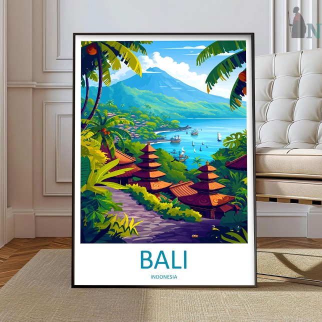 Bali Resemål Väggtillbehör Bali Vägghängande Hem  Poster (Skapare uppladdad)