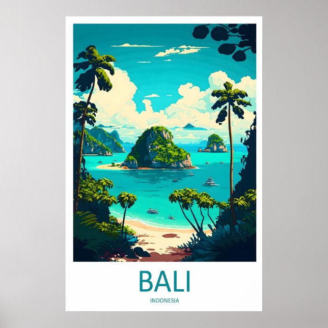 Bali Resemålning Väggkonst Bali Vägghängning Hem (Framsidan)