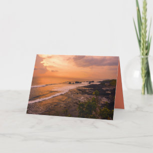 Bali Sea Wave Sunset Beach Shore Kort