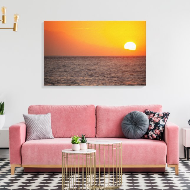 Bali Solnedgång vid Nusa Penida – Canvas Konsttryc (Insitu (Vardagsrum))