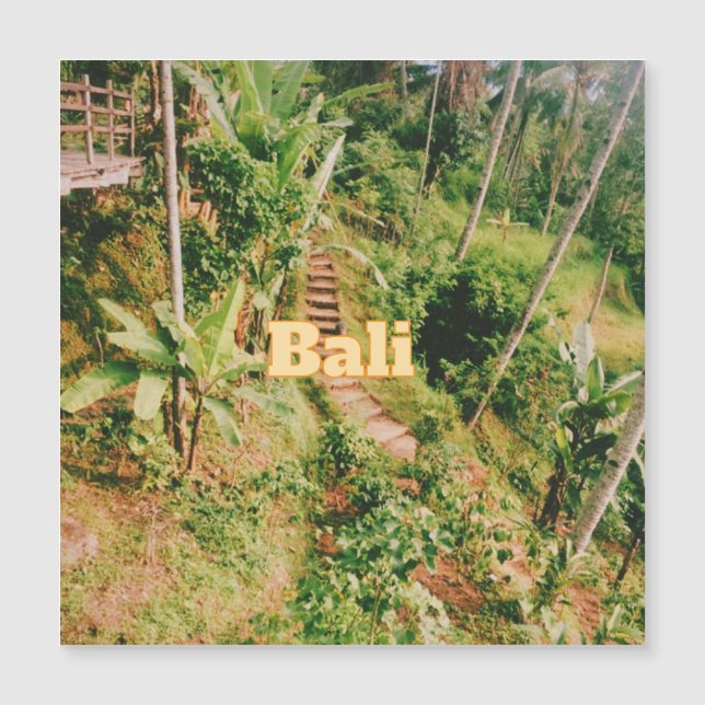 Bali Souvenir Flexible Photo Magnet (Framsida)