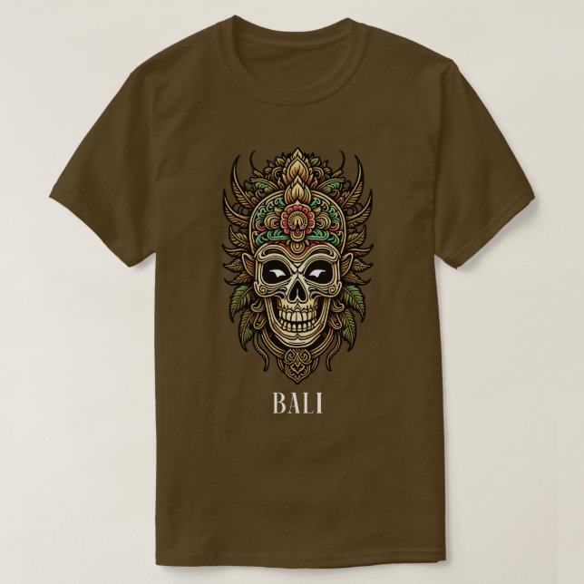 Bali-stammask T Shirt (Design framsida)