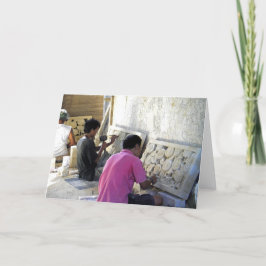 Bali Stone Cutters blank Kort