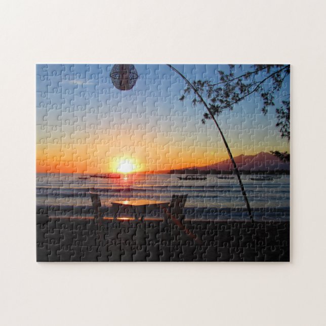 Bali Sunrise Pussel (Horisontell)