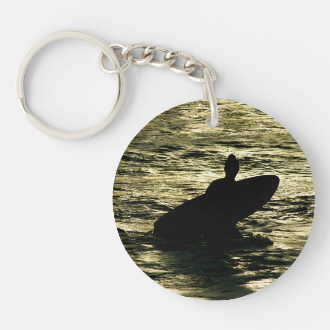 Bali Surf Golden Hour - Acrylic Keychain (Framsidan)