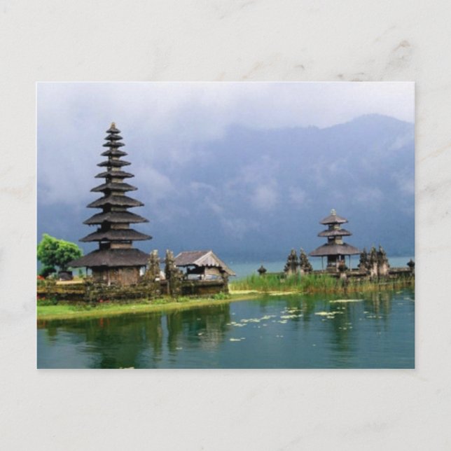 bali temple indonesia vykort (Framsida)