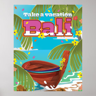 Bali Travel-affisch. Poster
