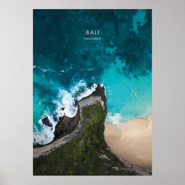 Bali Travel Artwork Poster (Framsidan)