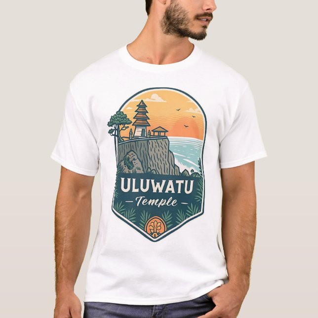 Bali Uluwatu-templet T Shirt (Framsida)