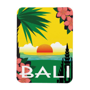 Bali vintage resor stil magnet