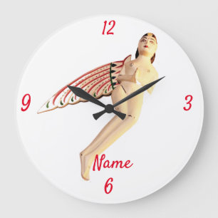 Bali Winged Goddess Thunder_Cove Stor Klocka