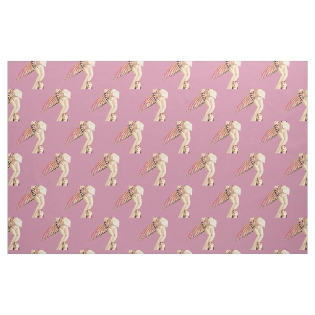 Bali Winged Goddess Thunder_Cove Tyg (Fat Quarter)